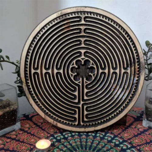 Wood Labyrinths Finger for Meditation and Prayer, M 2