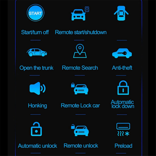 Car Remote Start Stop Kit Bluetooth Mobile Phone APP Control Engine 2