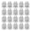 20 Pieces Split Bolt Joint Clamp Wire Connector Electrical Fence 1