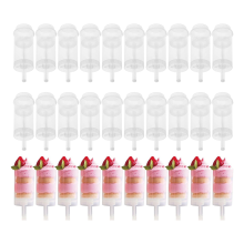 40Pcs Food Pusher Round Shaped Push-Pops Cake Cup with Lid