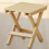 Small Folding Stool Portable Wooden Chair 28x36x29cm 11