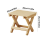 Small Folding Stool Portable Wooden Chair 28x36x29cm 2
