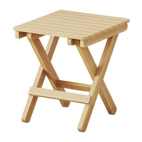 Small Folding Stool Portable Wooden Chair 28x36x29cm 2