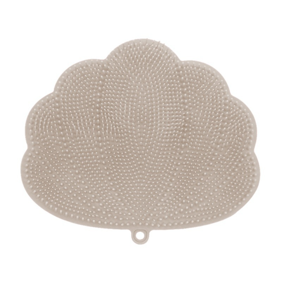 Saudism Wall-Mounted Hands-Free Back&Foot Scrubber With Suction Cups -Khaki
