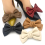 Shoe Clips Leather Bow Jewelry Creamy-White 5