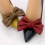 Shoe Clips Leather Bow Jewelry Creamy-White 4