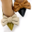 Shoe Clips Leather Bow Jewelry Creamy-White 6