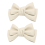 Shoe Clips Leather Bow Jewelry Creamy-White 1