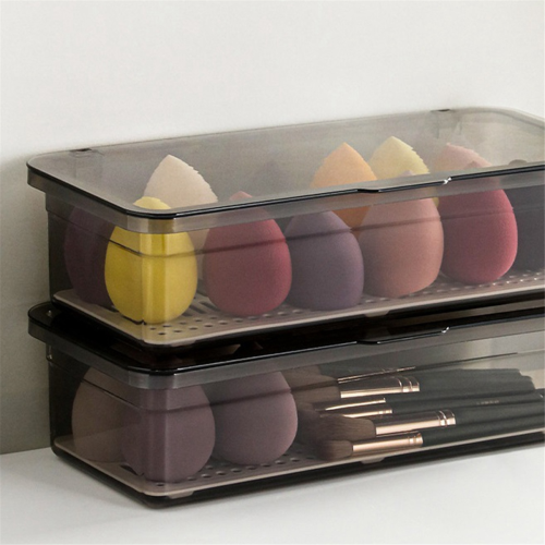 Flatware Tray, Utensil Storage with Lid Plastic Cutlery B 2