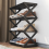 X-Shaped Steel Shoe Rack, Dust-Proof, Multifunctional Double-Layer Storage in White Finish, Easy Assembly, Space-Saving Organizer 8