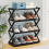 X-Shaped Steel Shoe Rack, Dust-Proof, Multifunctional Double-Layer Storage in White Finish, Easy Assembly, Space-Saving Organizer 4