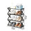 X-Shaped Steel Shoe Rack, Dust-Proof, Multifunctional Double-Layer Storage in White Finish, Easy Assembly, Space-Saving Organizer 5