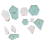 300Pc Paper Patchwork Shape Acrylic Quilt Template Quilting 1