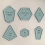 300Pc Paper Patchwork Shape Acrylic Quilt Template Quilting 4