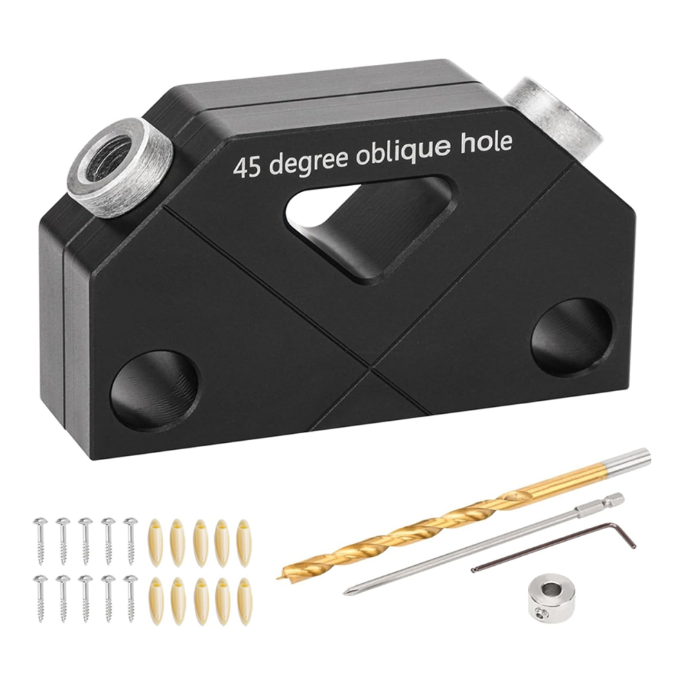 Dowel Jig For Angled Joints, Kit With Drill Bit 4852657719462