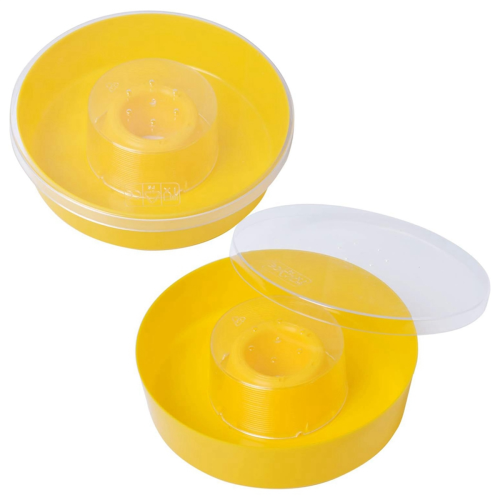 Bee Feeder, Round Hive Top Water Feeder Drinking Bowl for Bees (2Pcs)