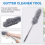 Gutter Cleaning Brush Roofing Tool with Telescopic pole 8.2Ft, grey 7