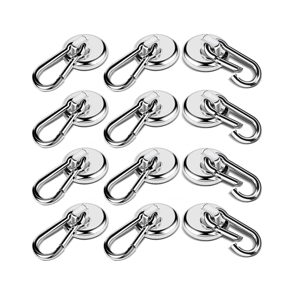 Magnetic Hooks,60Lbs Heavy Duty Magnet Hooks Strong Neodymium Magnets 4852657725340