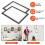 10PCS A5 Magnetic Diamond Art Frames, Frames Black 6