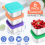 Snack Containers, 6Oz Metal Sauce Food Storage Box Containers 3