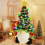 Christmas Decorations - 6.2Inch Lighted Up Gnomes Tree 6