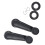 2 Pcs Gray Plastic Universal Car Window Winder Cranks Handle Lever 6