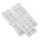Removable 5 Pcs White Bra Extenders 2x3 Hooks Strap New 4