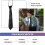 Solid Black Polyester Elastic Slim Necktie Neck Tie for Child 6