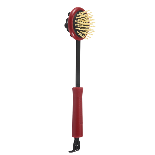 17.5" Long Black Red Plastic Back Knock Scratcher Relaxing Massage Hammer 1