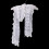 Women embroidered lace scarf white 6