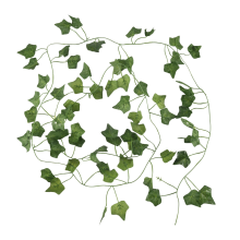 2M 6.6 Feet Artificial Ivy Fake Foliage Leaf Flowers Plants Garland Garden Decoration ( leaf)