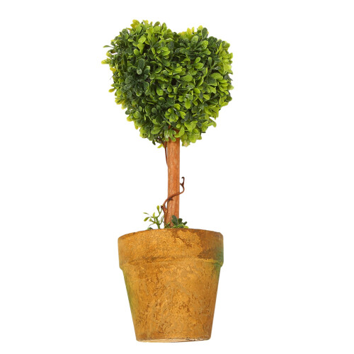 Plastic Garden Grass Ball Topiary Plant for Decor(Heart-shaped) 2
