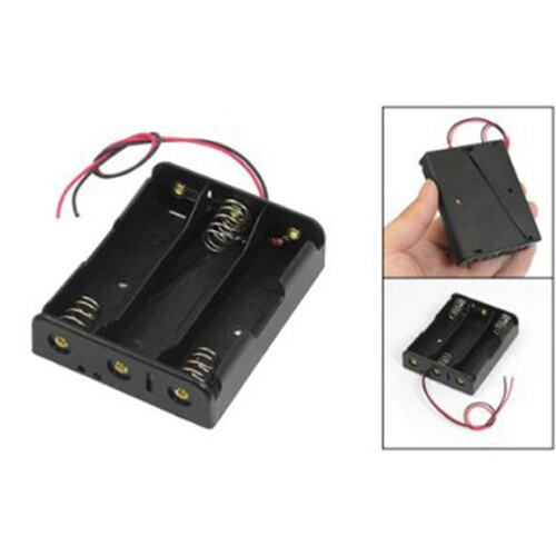 Series 3.7V Flat Tip Battery Holder Case for 3 x 18650 Batteries 2