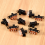 10Pcs High Knob 6 Pin 3 Position DPDT Panel Slide Switch 0.5A 50V DC 7