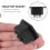 AC 250V 10A IEC 320 C13 Panel Mount Plug Connector Socket Black 7