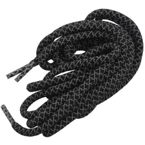 120cm laces round bottom safety reflective Color: black 2