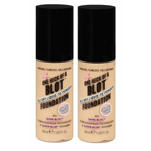 Soap & Glory 2x Soap & Glory One Heck of a Blot Foundation 30ml Fair Enough