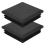 80mm x Square Plastic Caps Pipe Tube Inserts End Plug 2 Pieces 3