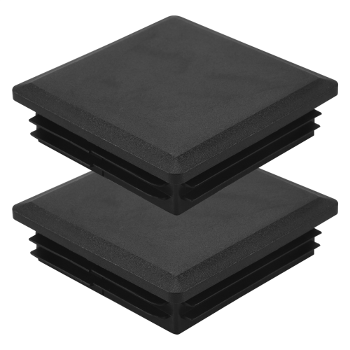 80mm x Square Plastic Caps Pipe Tube Inserts End Plug 2 Pieces 2