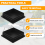 80mm x Square Plastic Caps Pipe Tube Inserts End Plug 2 Pieces 6