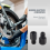 2 PCS motorcycle MIRROR ADAPTORS CONVERTS CLOCKWISE 8MM TO 10MM BLACK 5
