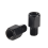 2 PCS motorcycle MIRROR ADAPTORS CONVERTS CLOCKWISE 8MM TO 10MM BLACK 8