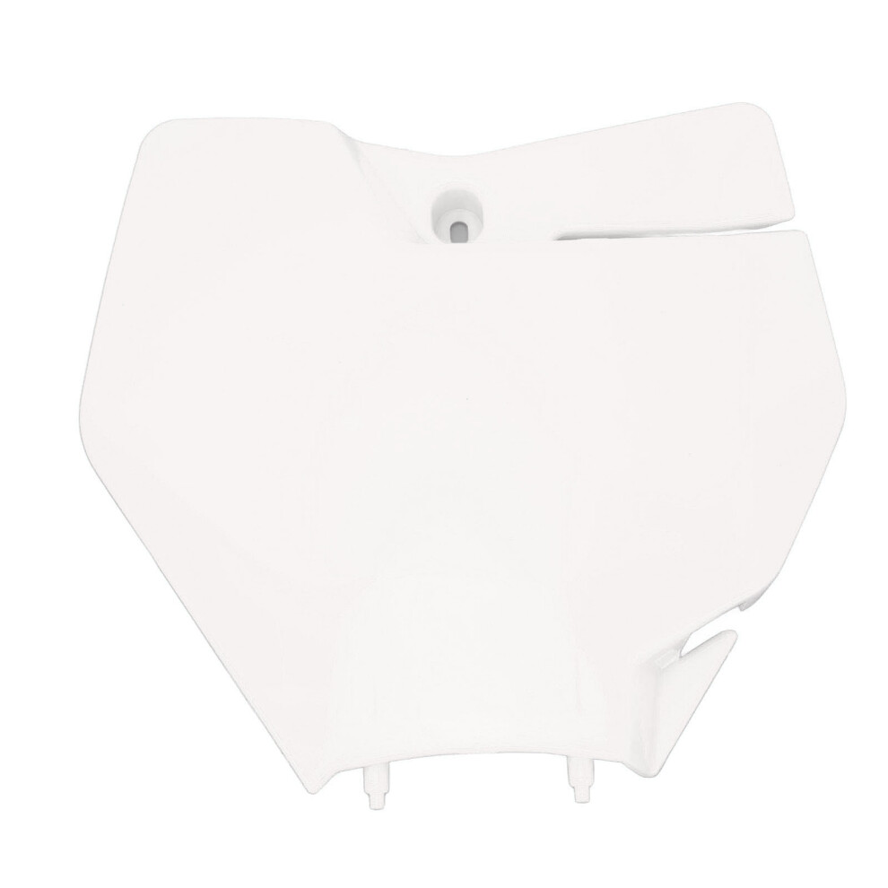Motorcycle Front Number Plate Abs Plastic White 9121376811814