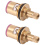 2 pcs 1/2" 20 Teeth Ceramic Disc Turn Valve Replacement Hot Cold 4