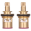 2 pcs 1/2" 20 Teeth Ceramic Disc Turn Valve Replacement Hot Cold 3
