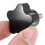 M6 x 15mm Male Thread Screw Star Head Locking Handle Black 2 Pcs 7