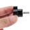 M6 x 15mm Male Thread Screw Star Head Locking Handle Black 2 Pcs 6