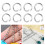 500-Piece Open Jump Rings for Jewelry Making, 4mm, Silver 6