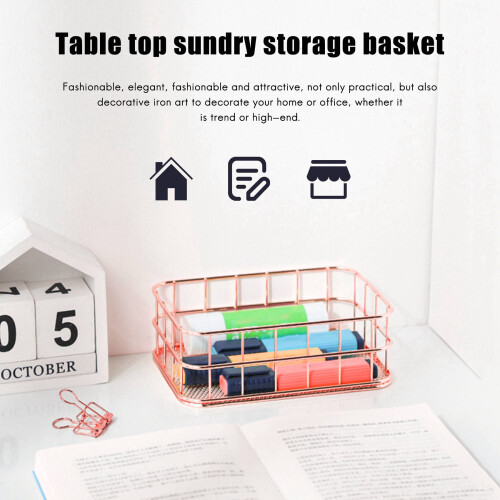 Storage Basket Bathroom Shelves Makeup Organiser 2
