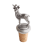 (Add a Gift Pouch) Red Deer Stag Hart Pewter Bottle Stopper 1